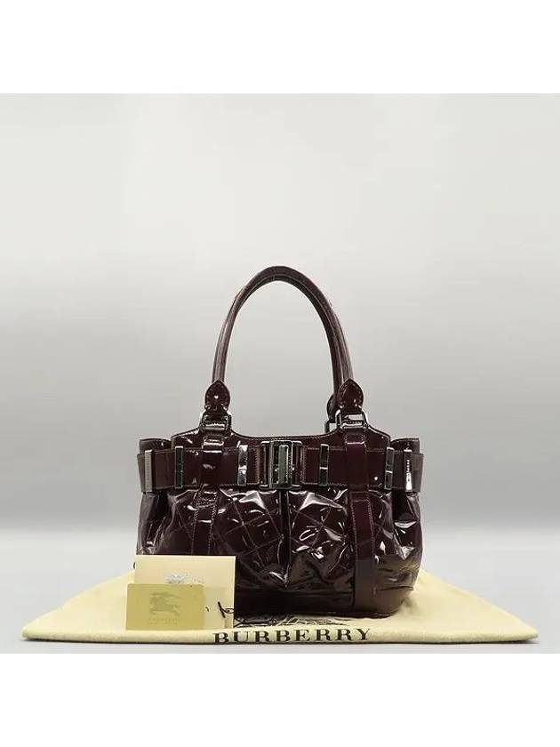 burgundy tote bag - BURBERRY - BALAAN 1