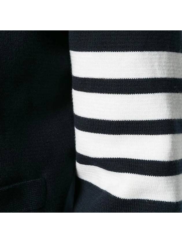 Milano Stitch 4 Bar Cardigan Navy - THOM BROWNE - BALAAN 3