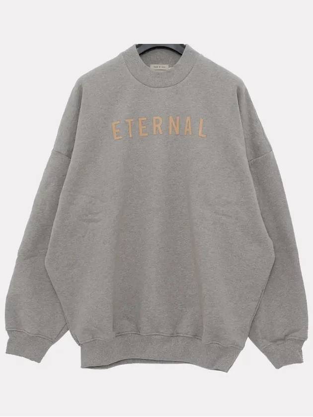Men's Eternal ETERNAL Crew Neck Back Logo Sweatshirt Gray - FEAR OF GOD - BALAAN.