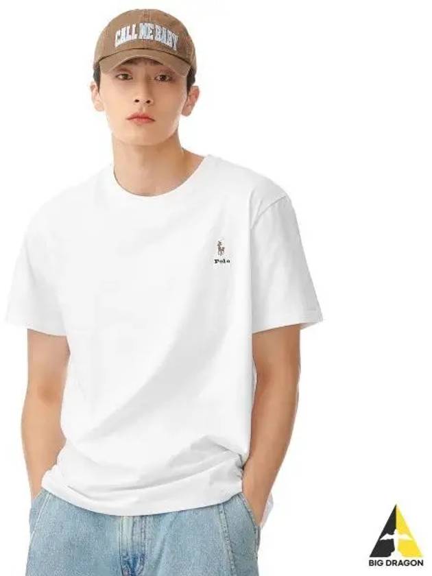 White Collection Custom Slim Fit Logo Jersey T Shirt - POLO RALPH LAUREN - BALAAN 1