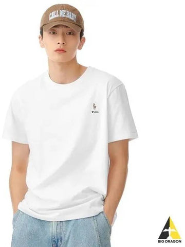 White Collection Custom Slim Fit Logo Jersey T Shirt - POLO RALPH LAUREN - BALAAN 1