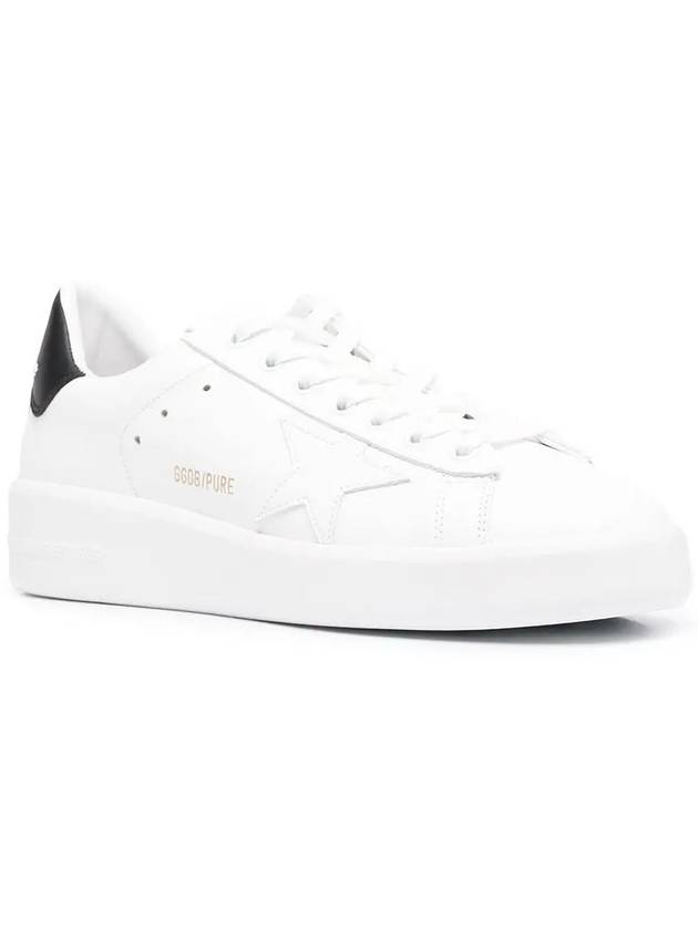 Women's Black Tab Purestar Low Top Sneakers White - GOLDEN GOOSE - BALAAN 3