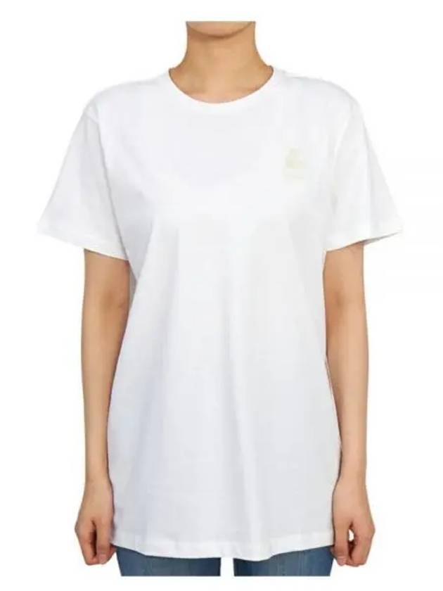 Aby Logo Short Sleeve T-Shirt White - ISABEL MARANT - BALAAN 2