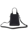 Micro Leather Mini Tote Bag Black - TOD'S - BALAAN 5