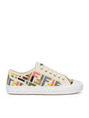 Domino Embroidered FF Logo Low-Top Sneakers - FENDI - BALAAN 1