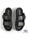 Strap Leather Sandals Black - PRADA - BALAAN 2