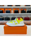 Dual Men s Sneakers White Neon Yellow - HERMES - BALAAN 3