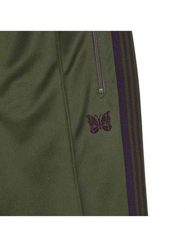 Needles Men's NARROW Poly Smooth Track Pants Olive OT229 B Olive - NEEDLES - BALAAN 5