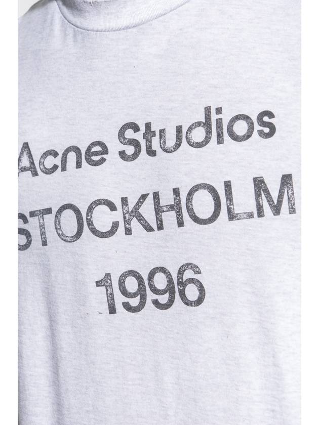 Acne Studios T-shirt With Logo, Unisex, Grey - ACNE STUDIOS - BALAAN 5