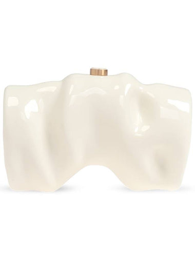 Cult Gaia Clutch Scrunch, Women's, Cream - CULT GAIA - BALAAN 1