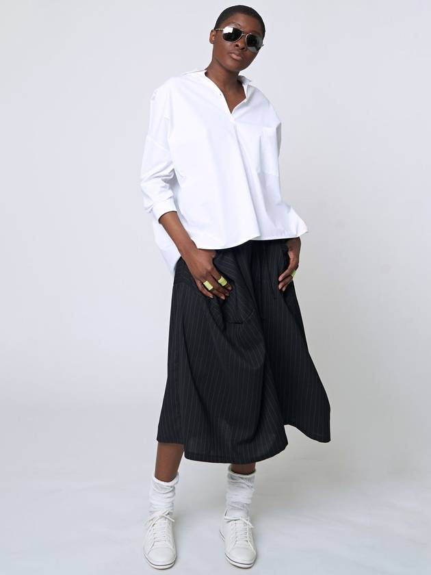 Back Slit Shirt White - ATHPLATFORM - BALAAN 3