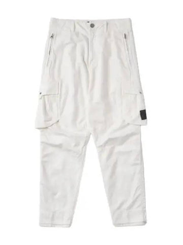 Wappen Patch Cargo Pants White - STONE ISLAND - BALAAN 1