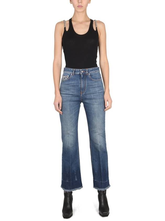 Denim Straight Pants 6D0031 3SPH914480 BLUE - STELLA MCCARTNEY - BALAAN 3