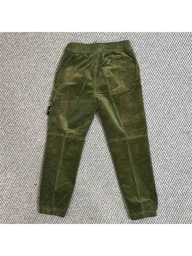 Stone Junior 10 14 Wappen Corduroy Cargo Pants Khaki - STONE ISLAND - BALAAN 3