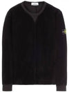 Waffen Patch Corduroy Sweatshirt Black - STONE ISLAND - BALAAN 2