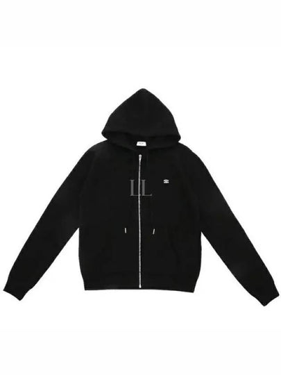 Triomphe Wool Zip-Up Hoodie Black - CELINE - BALAAN 2