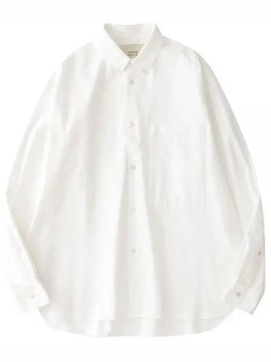 MEN KEBLE OXFORD SHIRT OPTIC white 670 KEBLE OXFORD SHIRT - STUDIO NICHOLSON - BALAAN 1