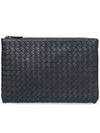 Intrecciato Clutch Bag Black - BOTTEGA VENETA - BALAAN 3