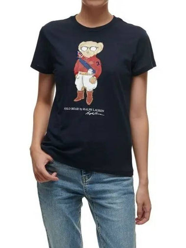 W Jockey Polo Bear Jersey Tee Navy - POLO RALPH LAUREN - BALAAN 1