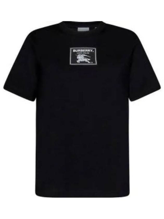 Women's Prosum Label Cotton Short Sleeve T-Shirt Black - BURBERRY - BALAAN 2