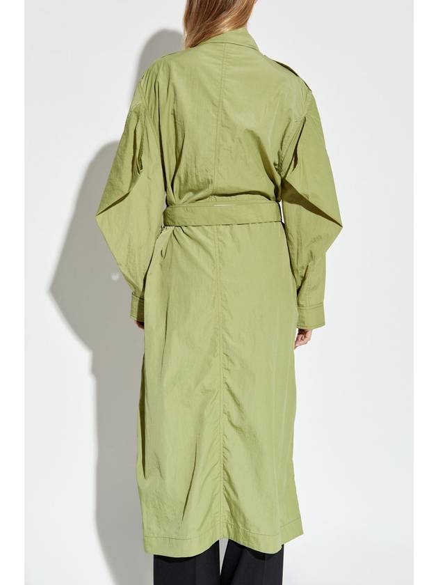 Kenzo Trench Coat With Belt, Women's, Green - KENZO - BALAAN 4