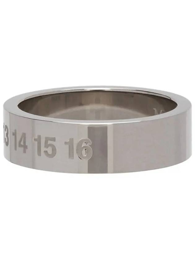 Maison Margiela Numbers Number Logo Sterling Silver Clean Ring Ring - MAISON MARGIELA - BALAAN 4