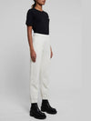 Side Logo Cotton JoGGer Track Pants White - GANNI - BALAAN 4