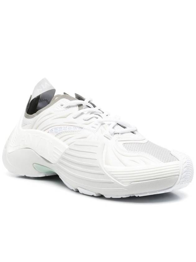 Mesh FalshX Low Top Sneakers White - LANVIN - BALAAN 3