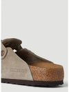 Boston side logo buckle fastening leather suede mules - BIRKENSTOCK - BALAAN 5
