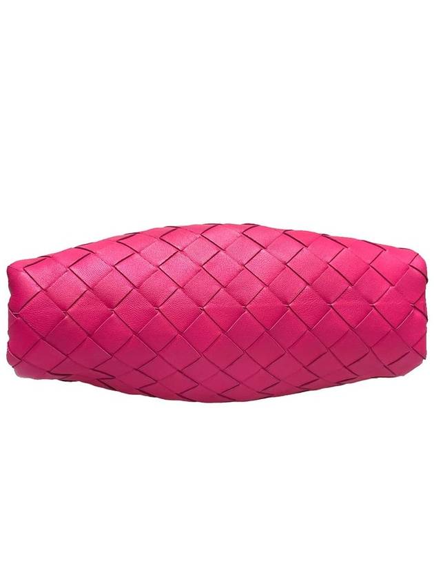 Women s 585852 Intrecciato hot pink color dumpling bag mini cross - BOTTEGA VENETA - BALAAN 5