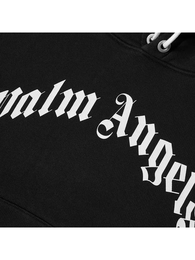 logo print hoodie black - PALM ANGELS - BALAAN 3