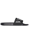 VLTN Logo Slippers Black - VALENTINO - BALAAN 3