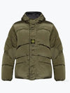 Logo Patch Reversible Padding Olive - STONE ISLAND - BALAAN 2