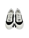 Bouncing Sneakers Mesh Suede Goatskin & Noir Blanc - HERMES - BALAAN 4