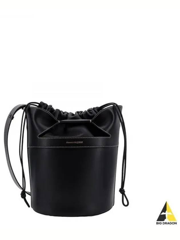 The Bow Calf Bucket Bag Black - ALEXANDER MCQUEEN - BALAAN 2