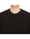 Chenille Cotton Plain Jumper Knit Top Black - CP COMPANY - BALAAN 6