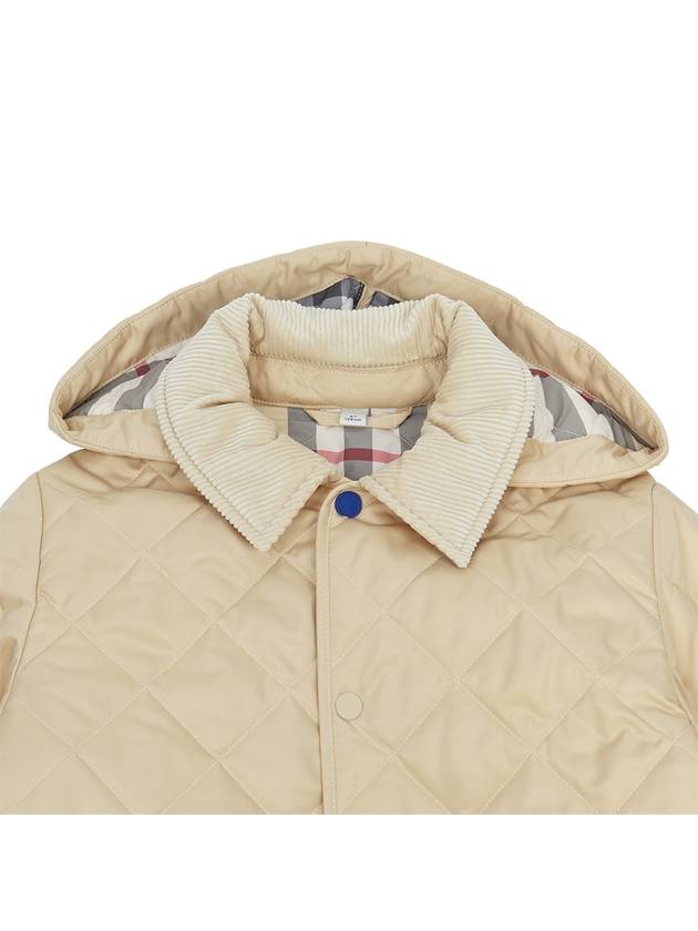 Kids Quilted Coat Pale Stone - BURBERRY - BALAAN 6