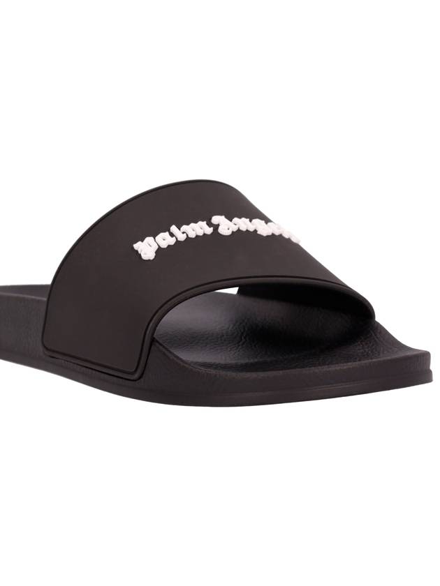 Logo Slippers Black - PALM ANGELS - BALAAN 5