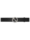 Blondie Wide Leather Belt Black - GUCCI - BALAAN 2