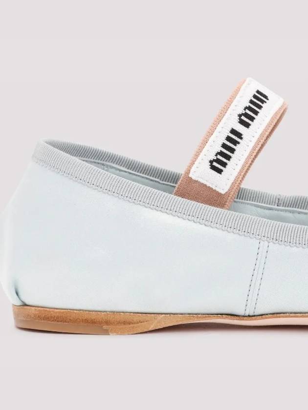 Satin Ballerinas Lake Blue - MIU MIU - BALAAN 5