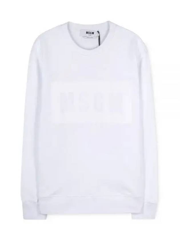 Box Logo Print Sweatshirt White - MSGM - BALAAN 2