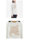 Pique Fox Head Round Neck Knit Top Ecru - MAISON KITSUNE - BALAAN 7