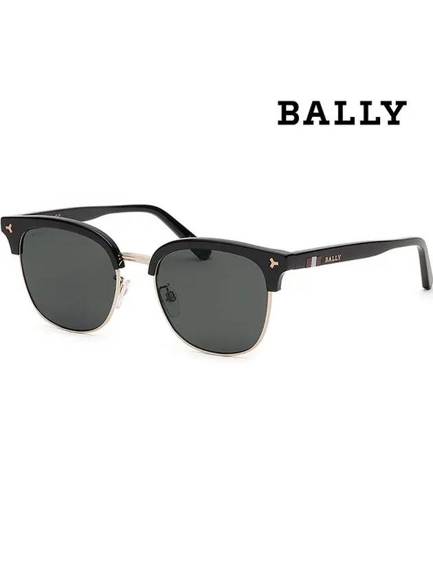 Eyewear Polarized Gold-Rimmed Sunglasses Black - BALLY - BALAAN 2