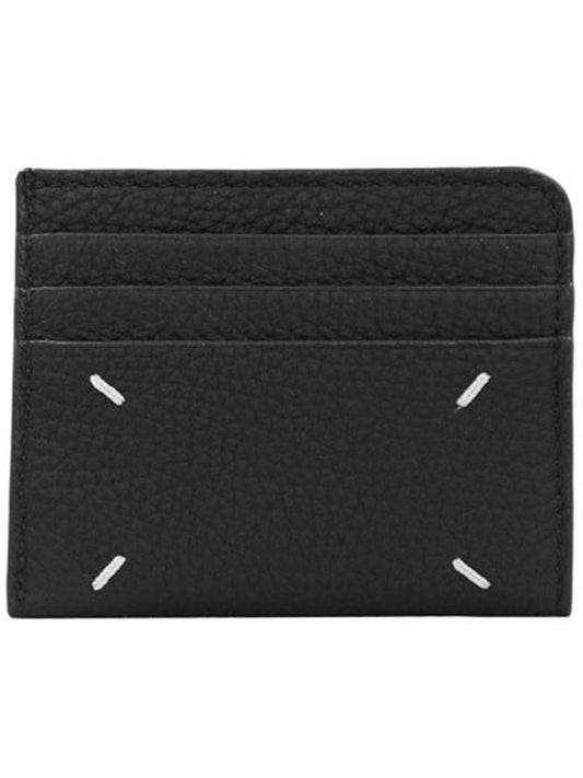 Four Stitch Card Wallet Black - MAISON MARGIELA - BALAAN.