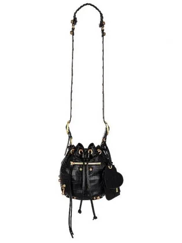 Le Cagole XS Leather Bucket Bag Black - BALENCIAGA - BALAAN 2