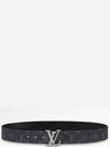 Men's LV Pyramide 40MM Leather Belt Black - LOUIS VUITTON - BALAAN 2