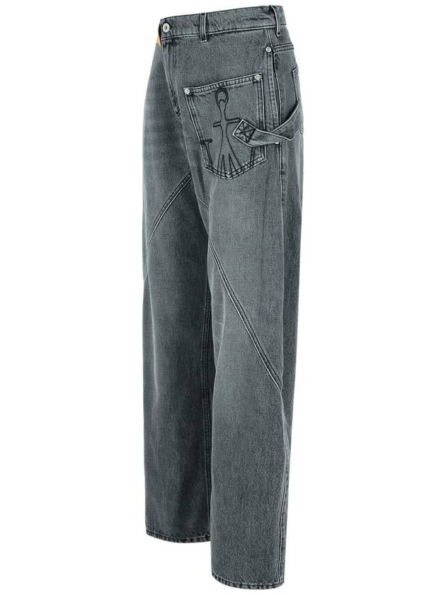 JW Anderson 'Twisted' Grey Denim Jeans - JW ANDERSON - BALAAN 2