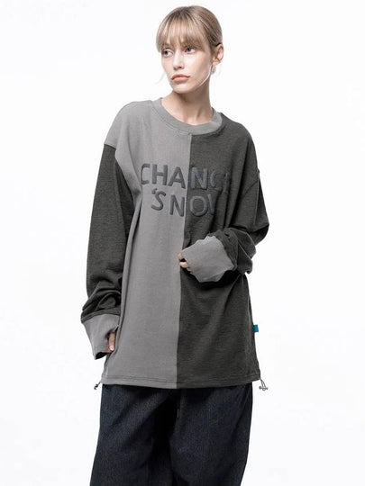 Four Woman Women s M243MT02BE Snowy Reverse Rib Crew Neck Sweatshirt Khaki Beige - CHANCE'S NOI - BALAAN 2