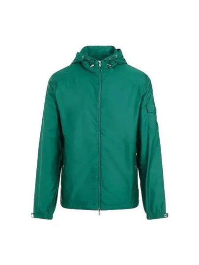 Etiache Rain Hooded Zip Up Emerald Green - MONCLER - BALAAN 2