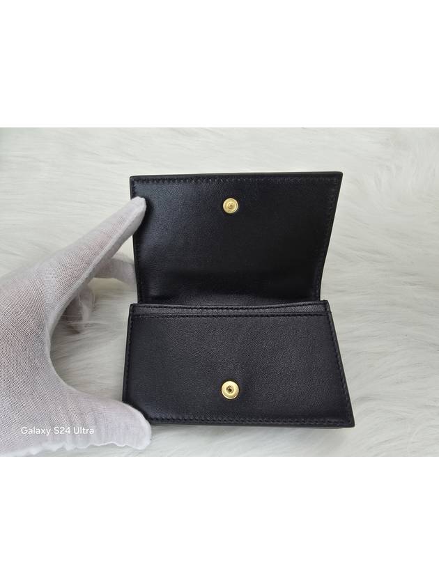 Intrecciato Flap Card Wallet Black - BOTTEGA VENETA - BALAAN 4